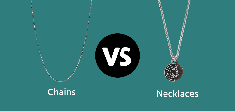 What is necklace vs pendant vs chain?