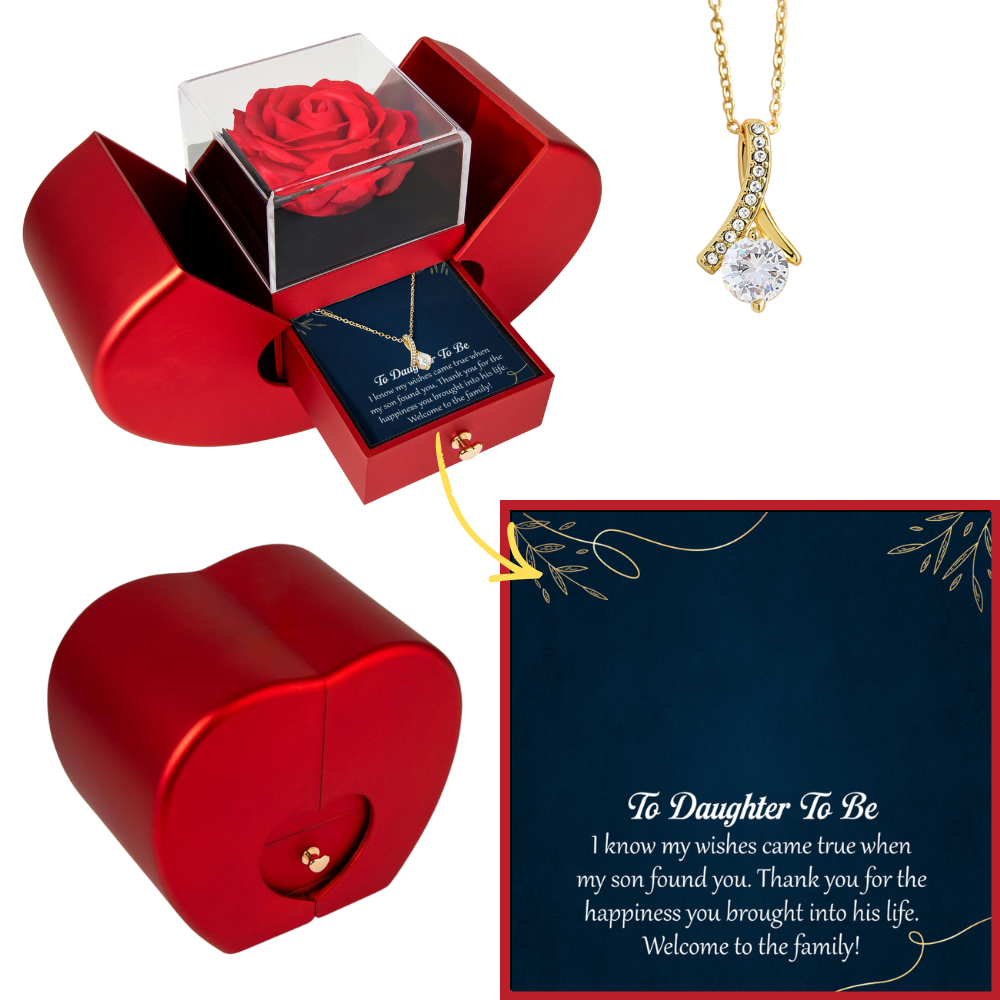 Daughter-in-Law 14K pendant Stainless Steel Jewelry From Mom Dad