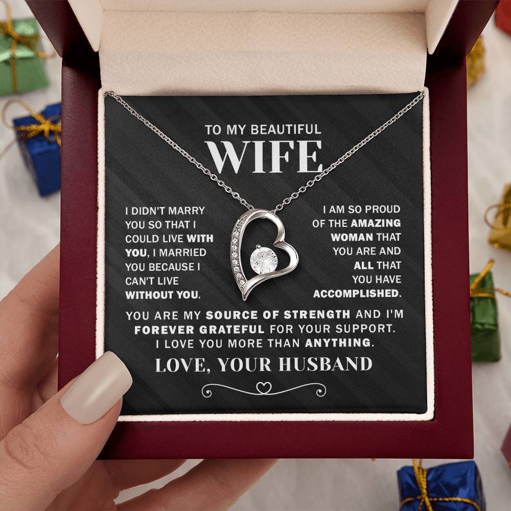 I'm Forever Grateful - Forever Love Necklace - Appreciation For A Cherished Bond With Love