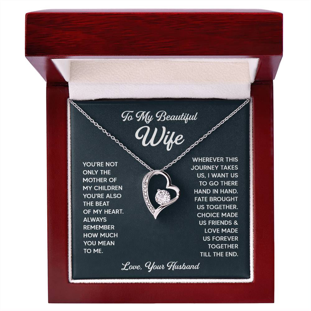 MY WIFE - HOW MUCH YOU MEAN TO ME - FOREVER LOVE NECKLACE