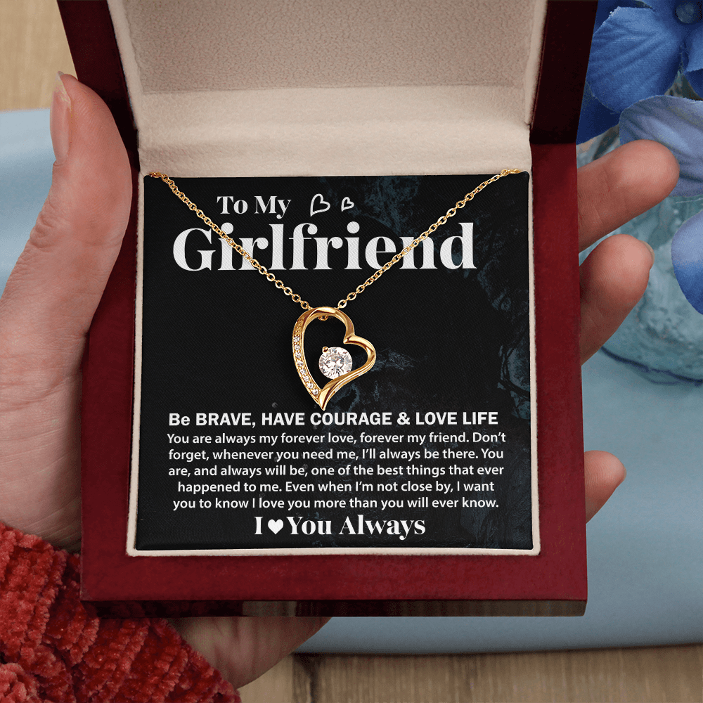 To My Girlfriend necklace Forever Necklaces for Women, a Special Gift for My Girlfriend