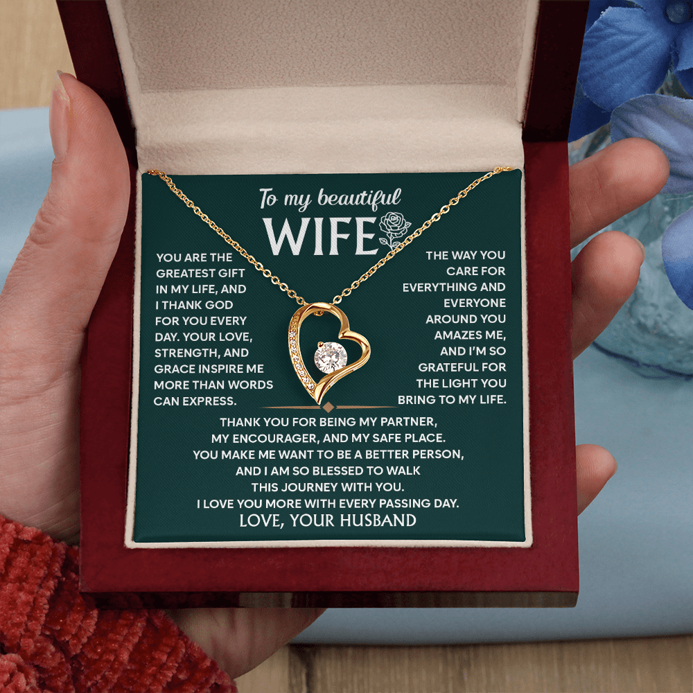 Wife Necklace From Husband to My Wife Soulmate Jewelry for Women