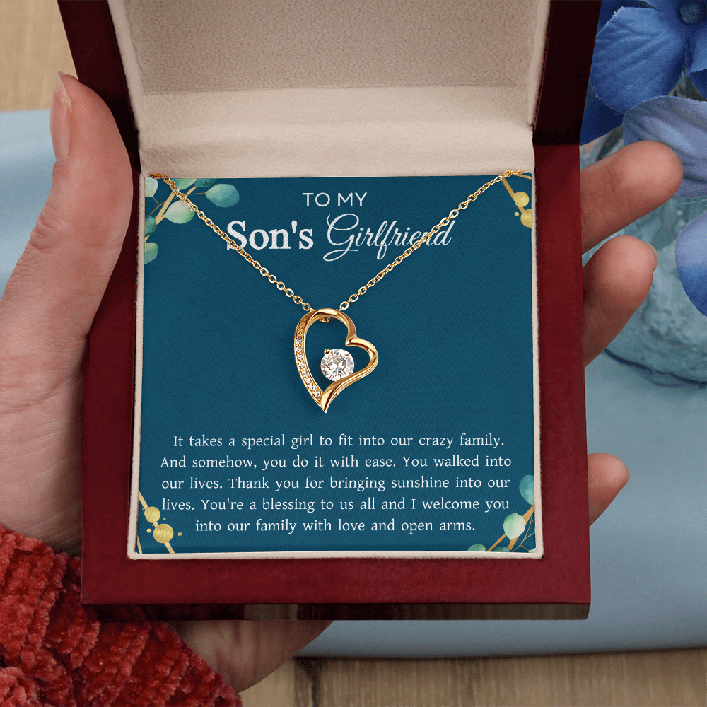 To My Son's Girlfriend Gift for Mother's Day Birthday Women's Day Jewelry