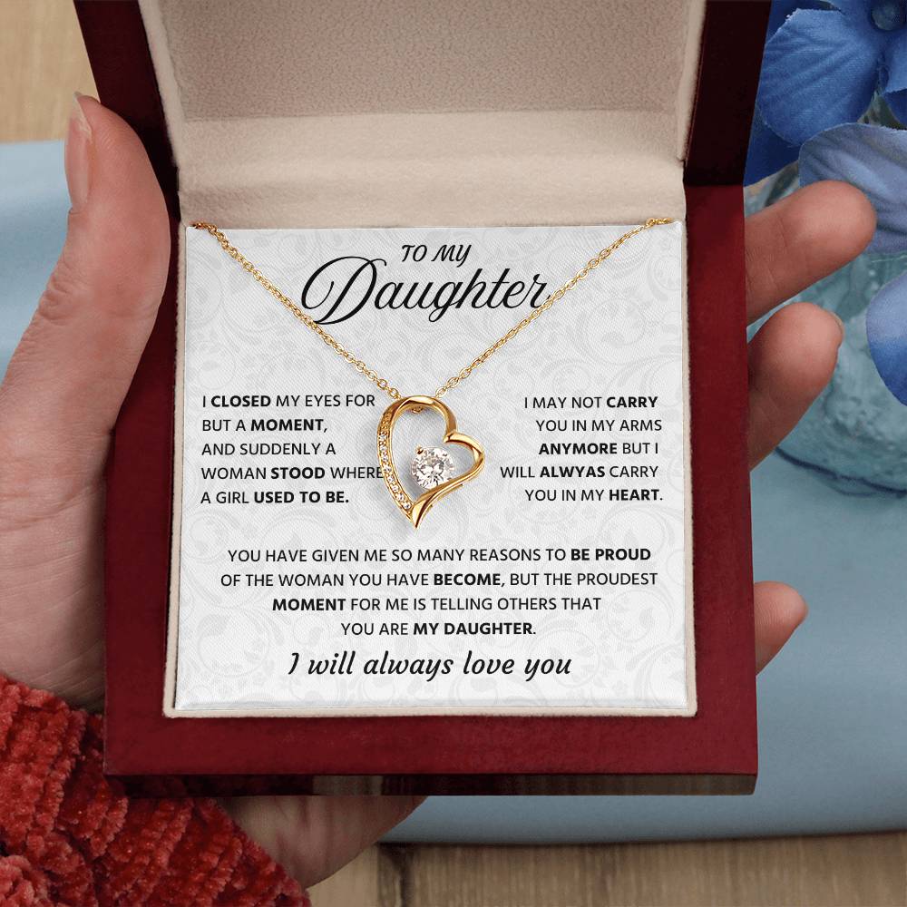 To My Wonderful Daughter Necklace Gift From Grandpa, It's a Special Bound