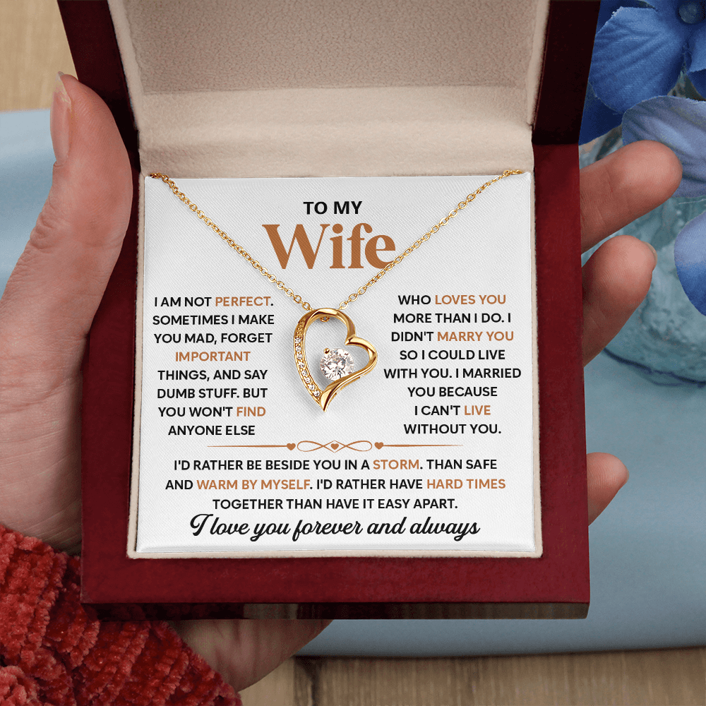 To My Beautiful Wife, I Love Spending Time With You - Forever Necklace