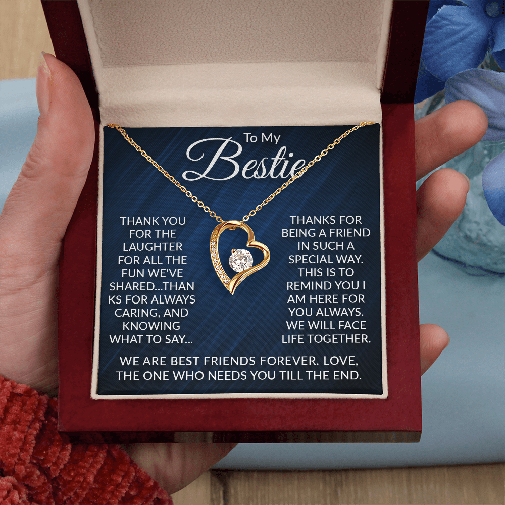 Forever Love Necklace – Meaningful Friendship Gift for Best Friend on Valentine's Day