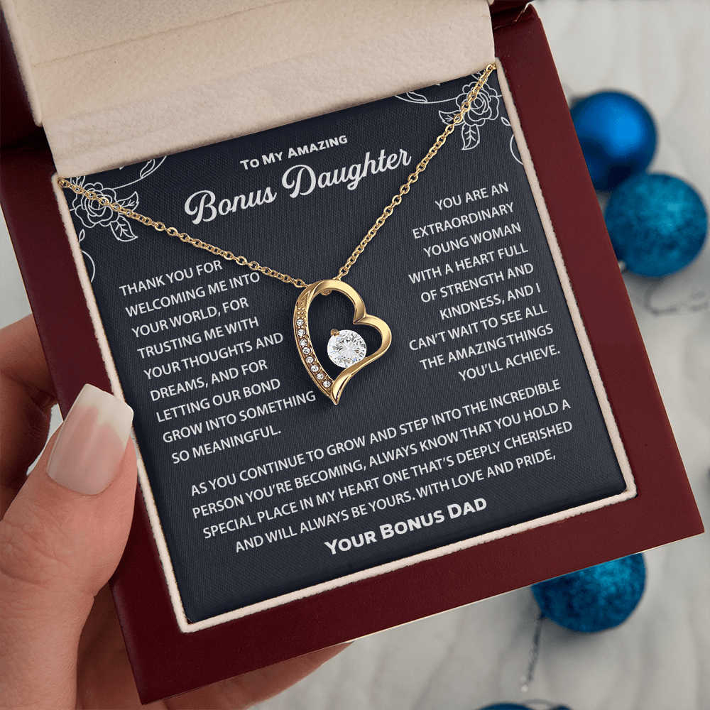 Bonus Daughter Necklace - Daughter Gifts From Dad