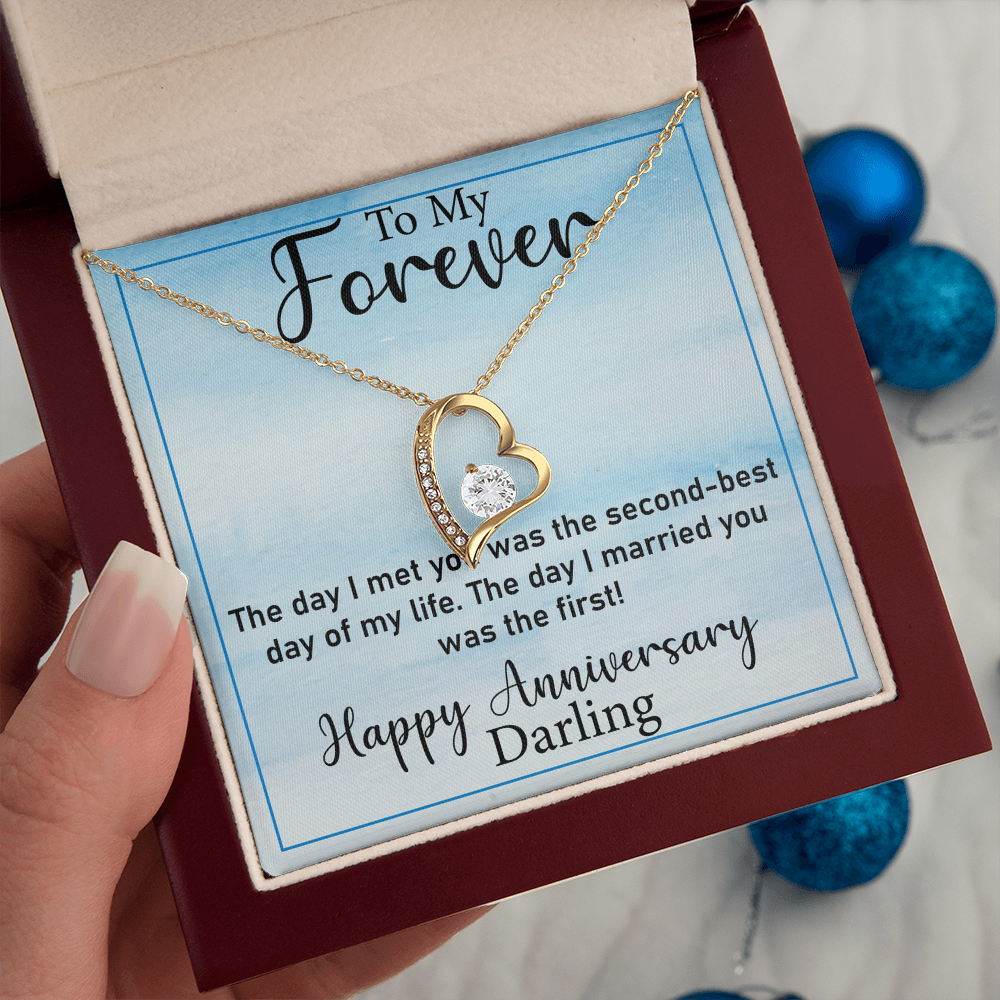 Thoughtful Gift for Wife – Forever Love Necklace, A Unique Jewelry Keepsake from Husband