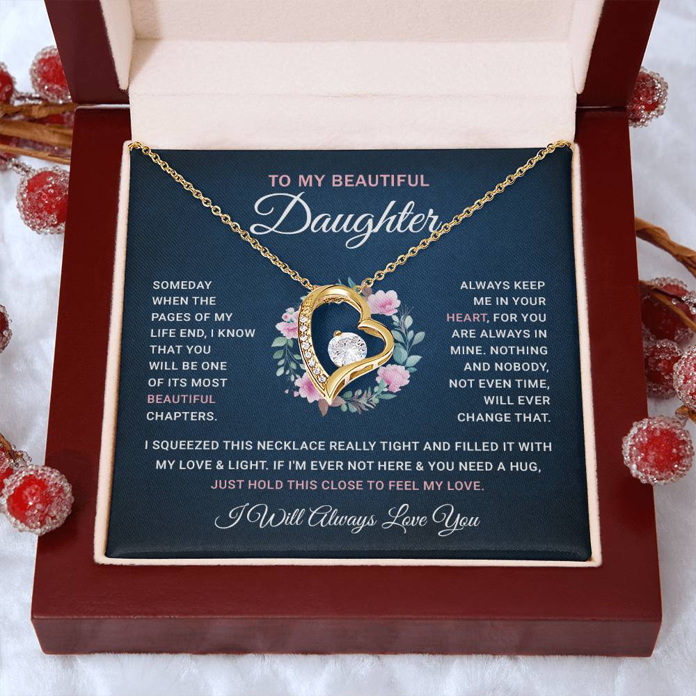 To My Daughter - Forever Love Necklace A Meaningful Symbol of the Special Bond