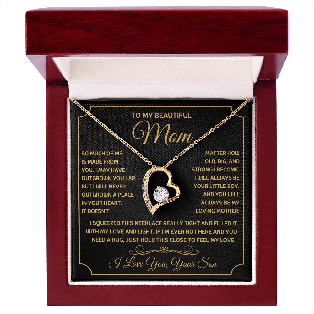 To My Beautiful Mom - You're My Universe! Forever Love Necklace