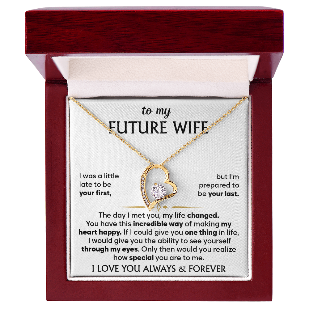 To My Future Wife - I'll Love You Endlessly - Forever Love Necklace