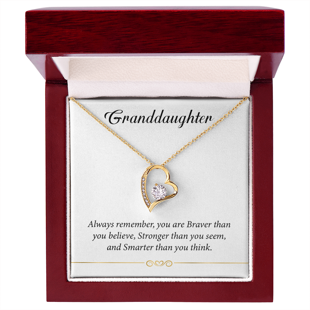 Make Her Day Special With This To My Granddaughter Necklace