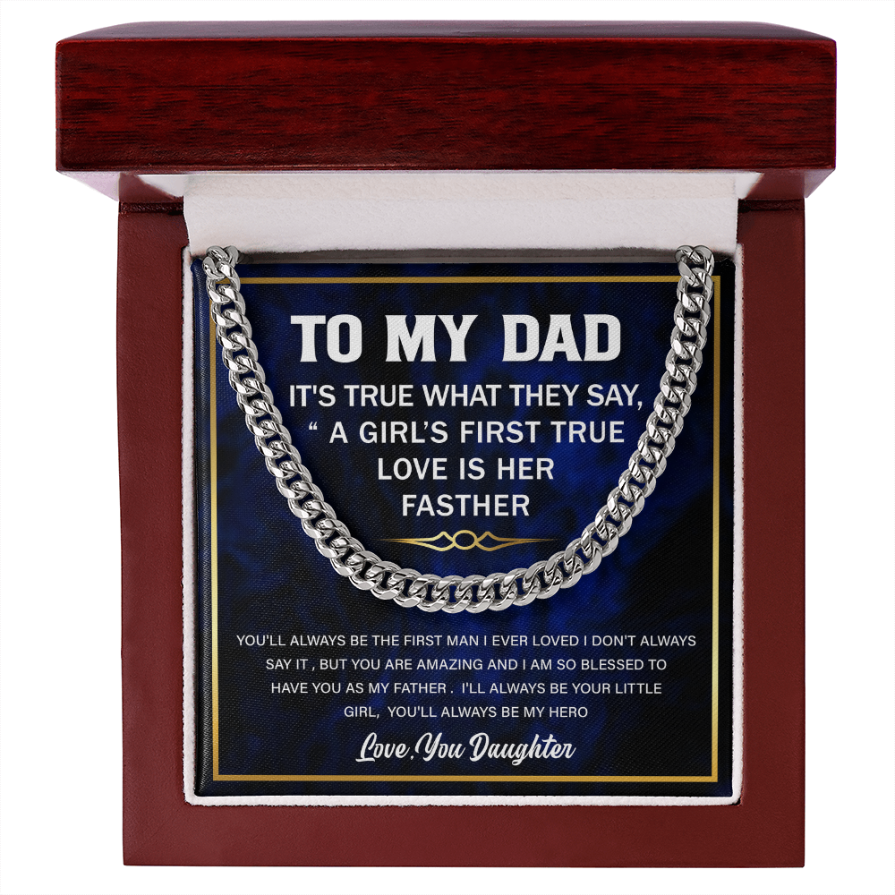 Father's Gifts, Memorial Necklace for Dad, Fathers Day Gifts for Dad from Daughter, Father Son Jewelry