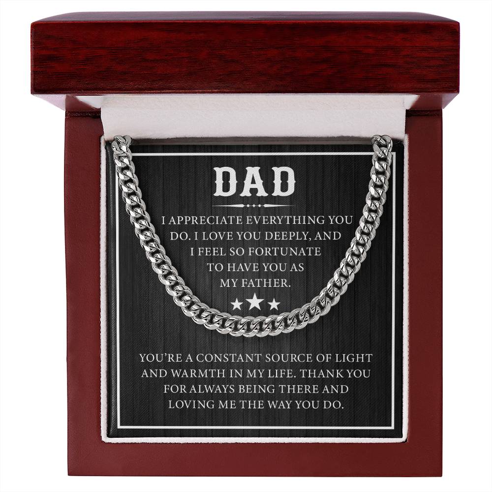 Father's Necklace, Sentimental Gifts for Dad - Christmas Gifts for Dad from Daughter, Dog Dad Gifts