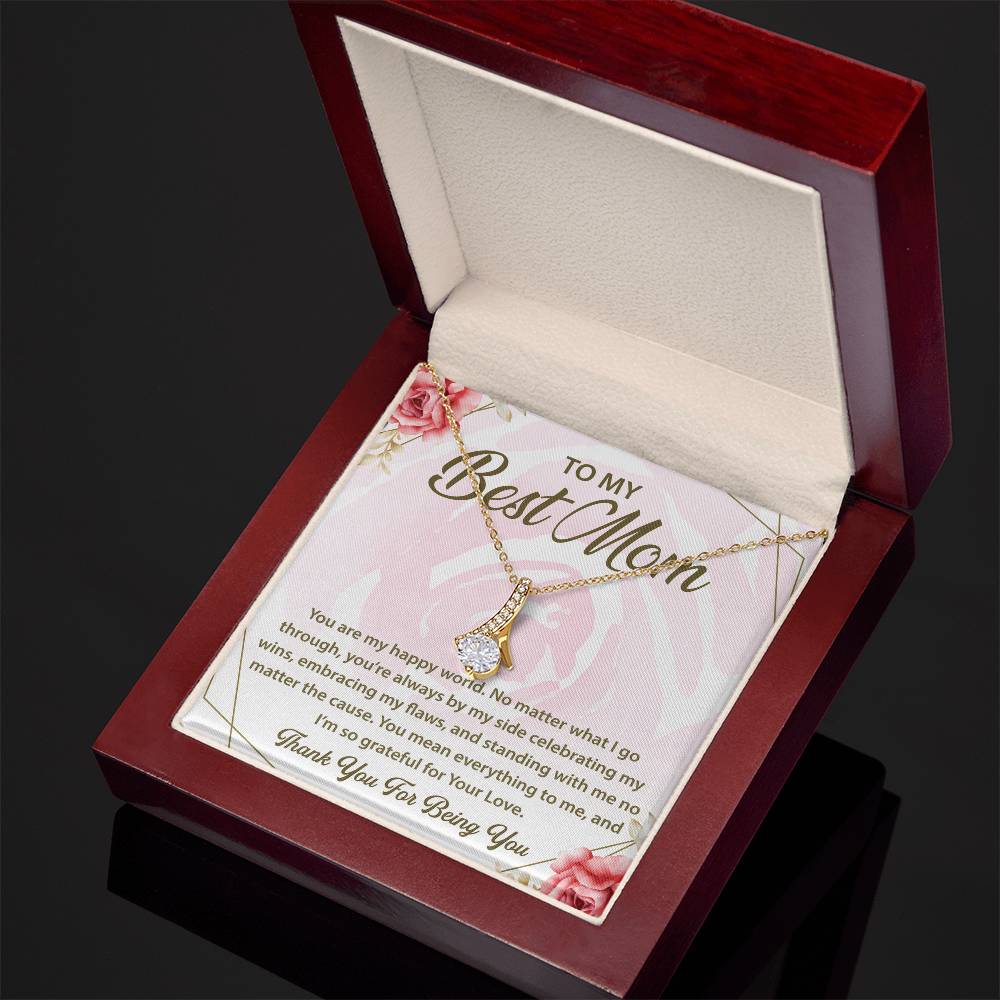 To My Mom Alluring Beauty Necklace - Best Gifts for Mom, Daughter Necklace Gift