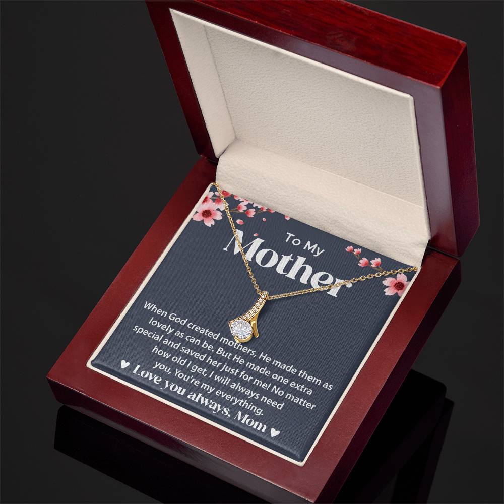 Gifts for Mom - Alluring Beauty Necklace, Sentimental Gifts from Daughter, Best Mom Gifts