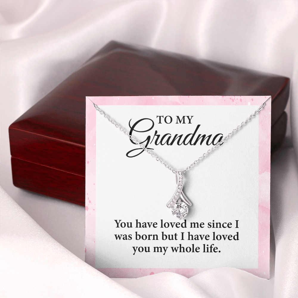Surprise your grandma with a stunning Alluring Beauty Necklace. A personalized and heartfelt gift to celebrate her love and wisdom.