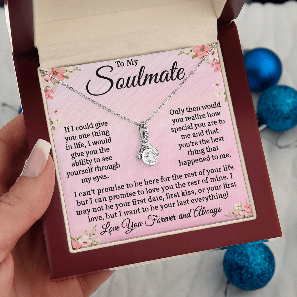 My Soulmate Necklace – Meaningful Valentine's Day Gift for Wife, Girlfriend, or Future Wife