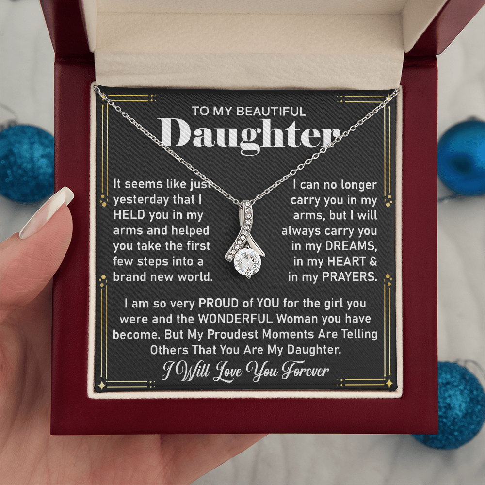 To My Daughter Necklace – Sentimental Jewelry from Dad, A Symbol of Unconditional Love