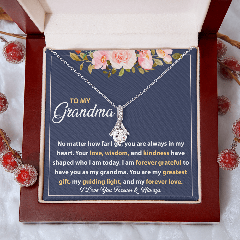 Best Gifts for Grandma – Alluring Beauty Necklace, Thoughtful Personalized Gift for Grandmother