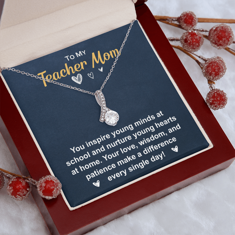Elegant Necklace with gift box and heartfelt message
