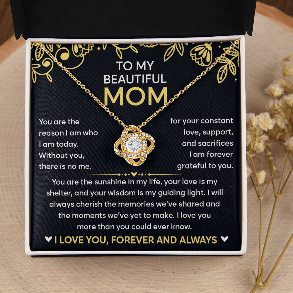 Gift for Mom - I'm Forever Grateful to Have You in My Life - Necklace for Mommy
