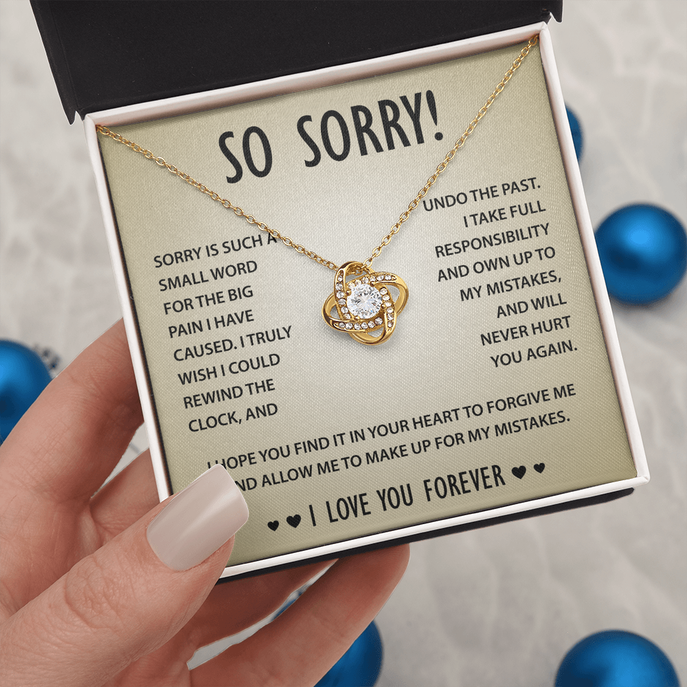 I'm Sorry Necklace Gift for Her- Apology to Girlfriend