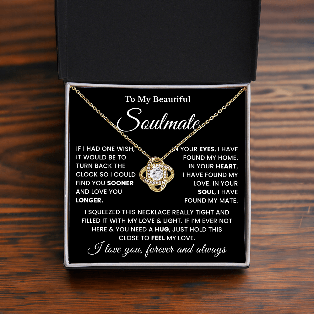 Romantic Valentine's Gift for Wife, I Love You Always and Forever Necklace