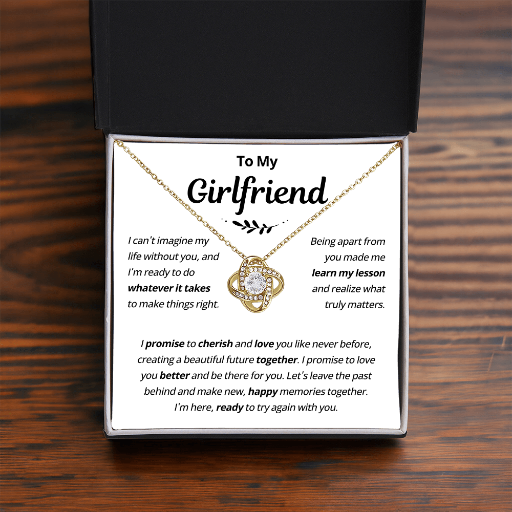 Girlfriend Necklace From Boyfriend, to My Love Necklace, Valentine Gifts