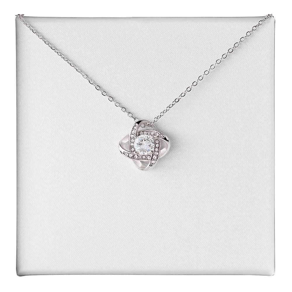 To My Retirement Mom Necklace - Retirement Gifts for Mom - Love Knot Necklace | Best Gift for Retiring Mom