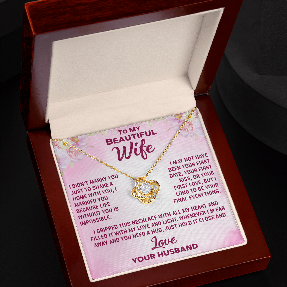 To My Daughter Necklace from Dad – Alluring Beauty Necklace, A Meaningful Gift