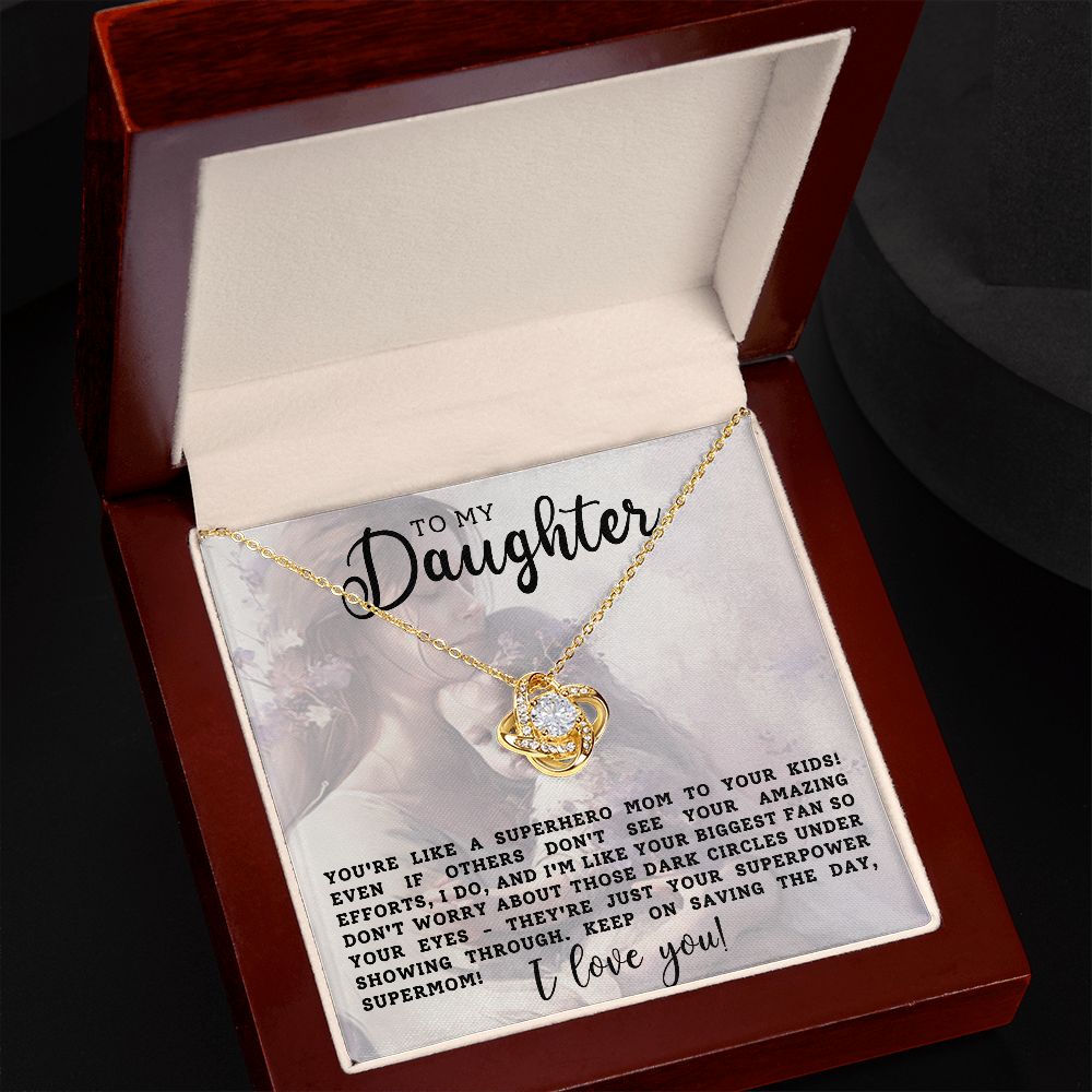 Find the Ideal Gift for Your Daughter Love Knot Necklace To My Daughter A Timeless Treasure
