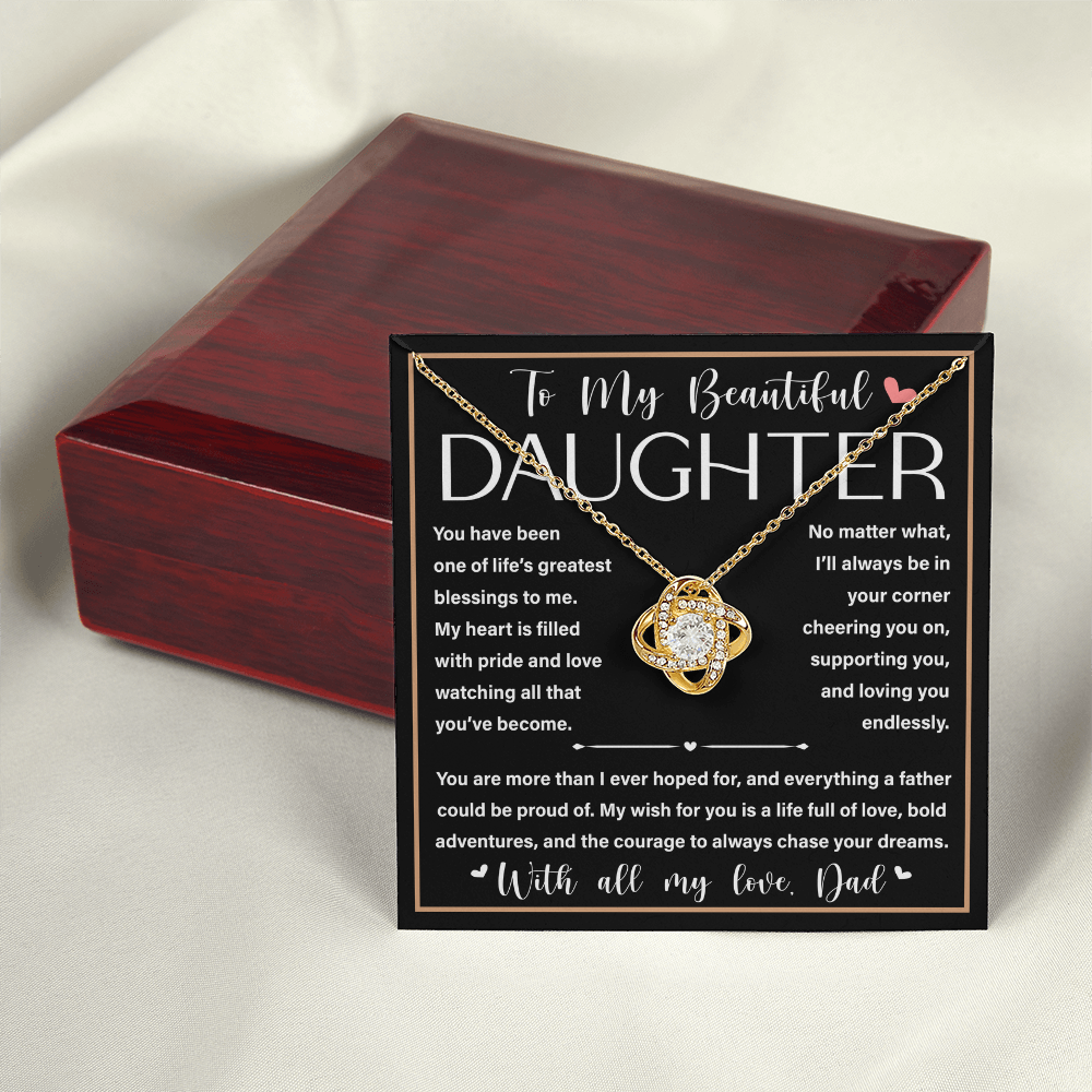 Love Knot Necklace - Step Daughter Gifts, Jewelry for Women