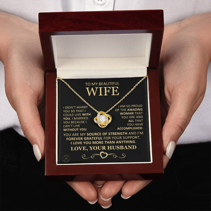 Unique Gift For Wife "I'm So Proud Of The Amazing Woman You Are" Necklace