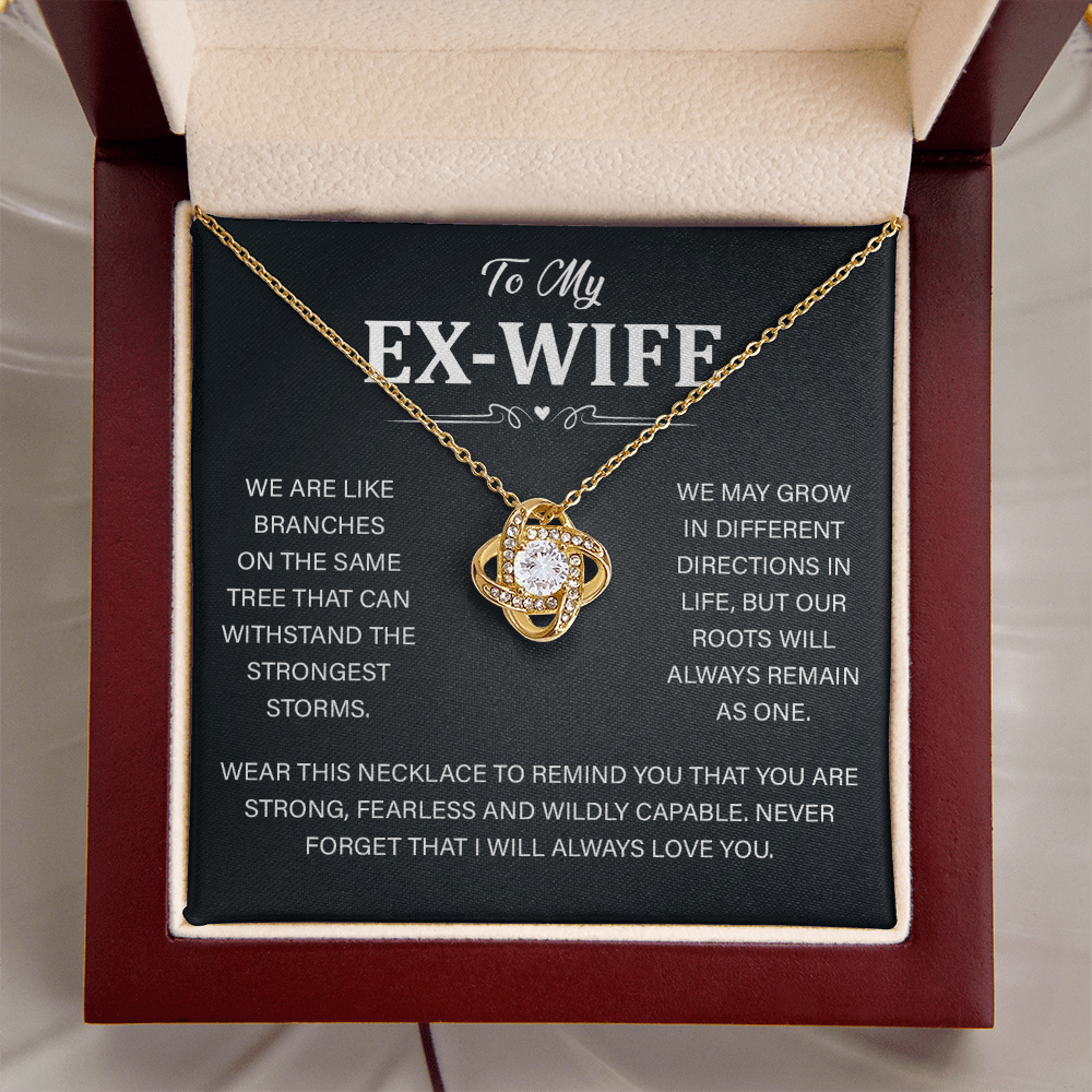 Best Ex Wife Necklace Jewelry for Her Birthday With Gift Box