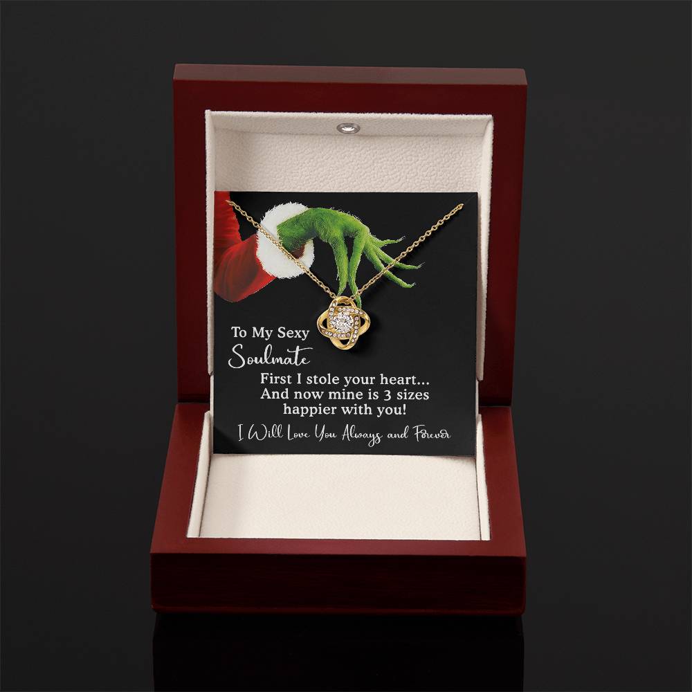 Love Knot Necklace For Wife, Gift For Girlfriend, for her| love knot necklace silver