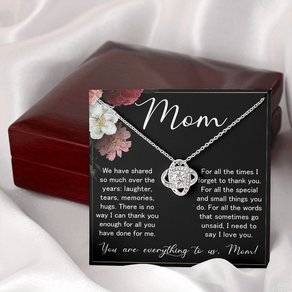 Love Knot Necklace – Meaningful Valentine's Day Gift for Mom