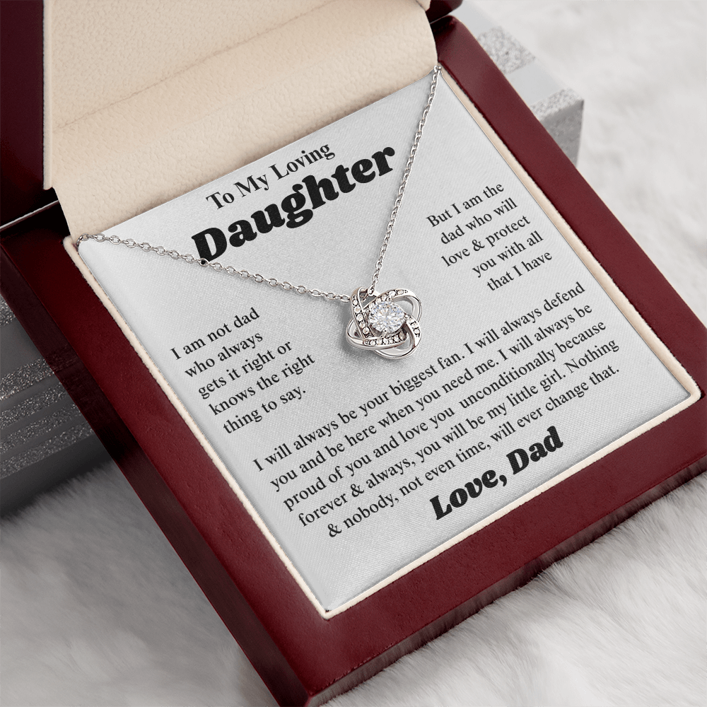 To My Daughter I Am So Thankful to Have You as a Daughter, Necklace