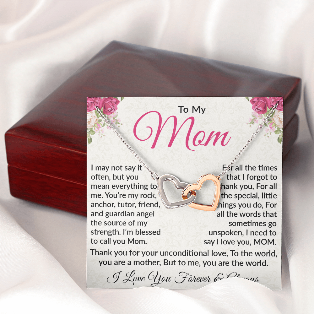 Interlocking Heart Necklace – Celebrate Unconditional Love for Mom