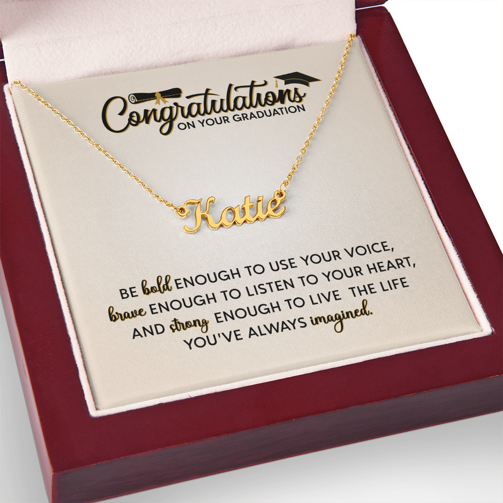 Necklace for Graduation Gift - Customized Name Necklace, Custom Mother Daughter Jewelry