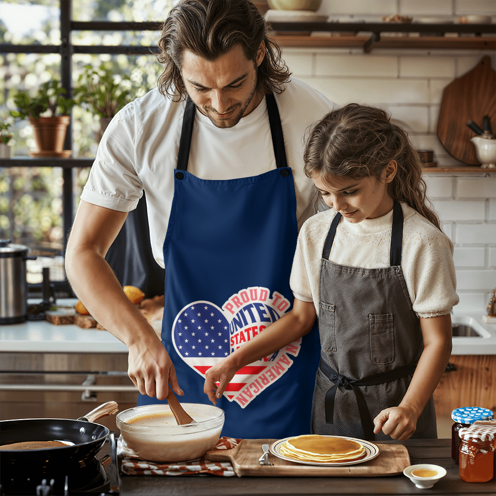 Apron Gifts for Women or Men - Personalized Aprons For Him or Her, I'm Proud to Be An American