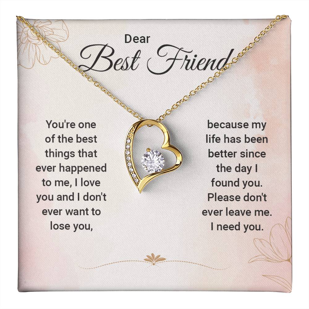 Best Friend Necklace - Unique Jewelry Gift for BFFs, Sisters, Long-Distance Friends