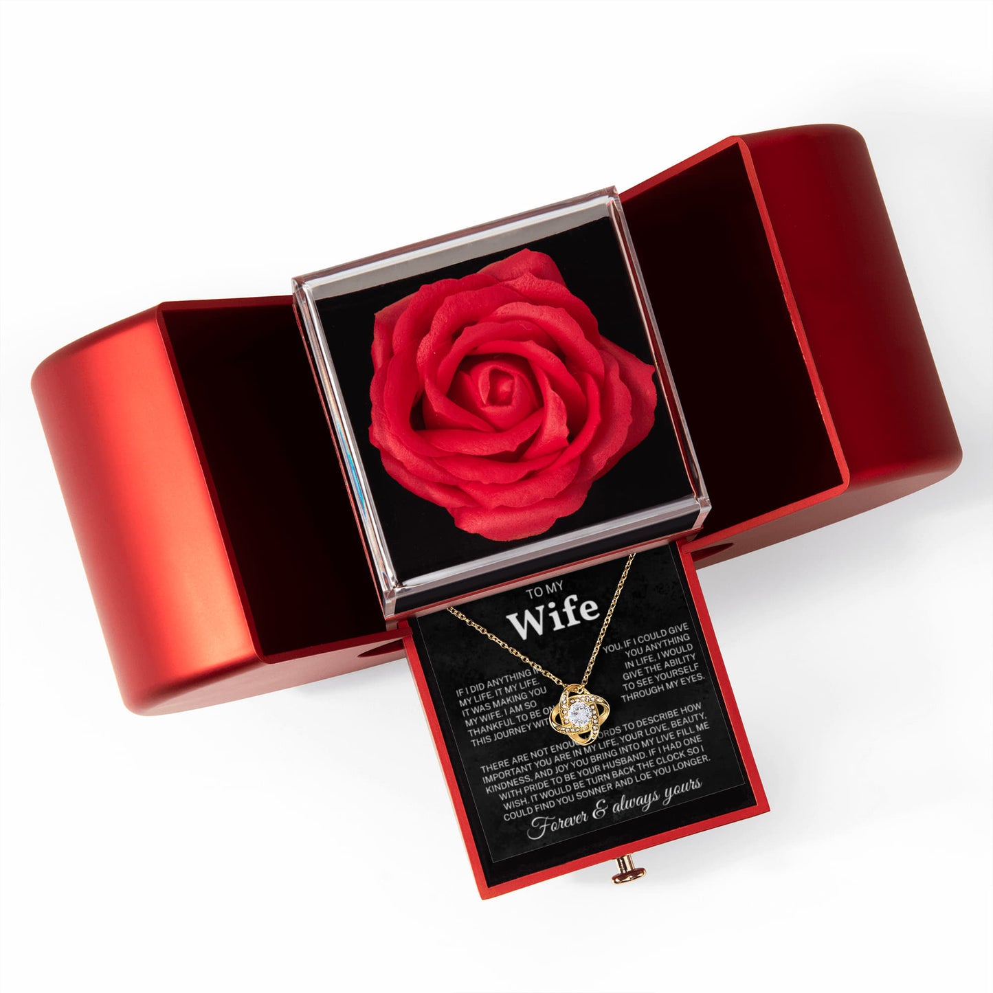 To My Wife – You Are My Happiness, My Strength – Necklace Gift for Her