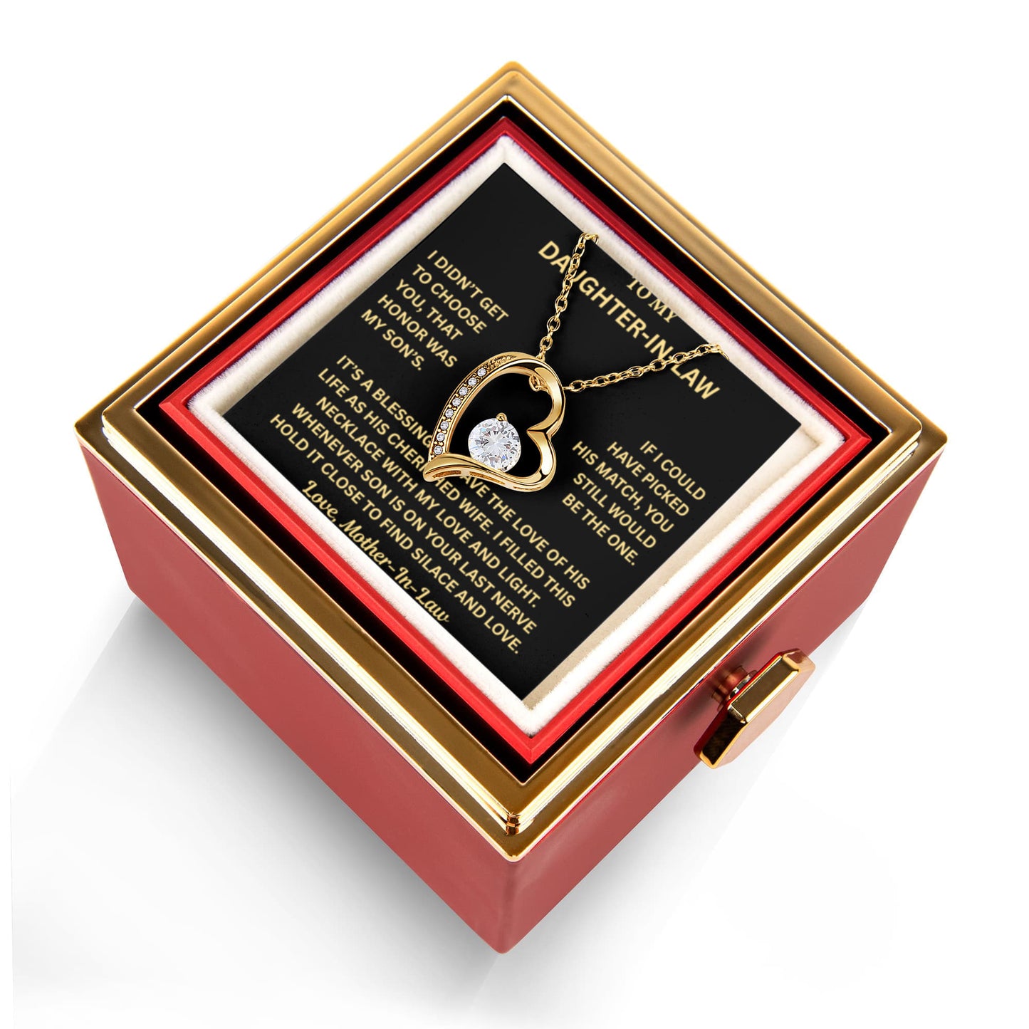 To My Daughter-in-Law - Love, Mother-in-Law - Forever Love Necklace