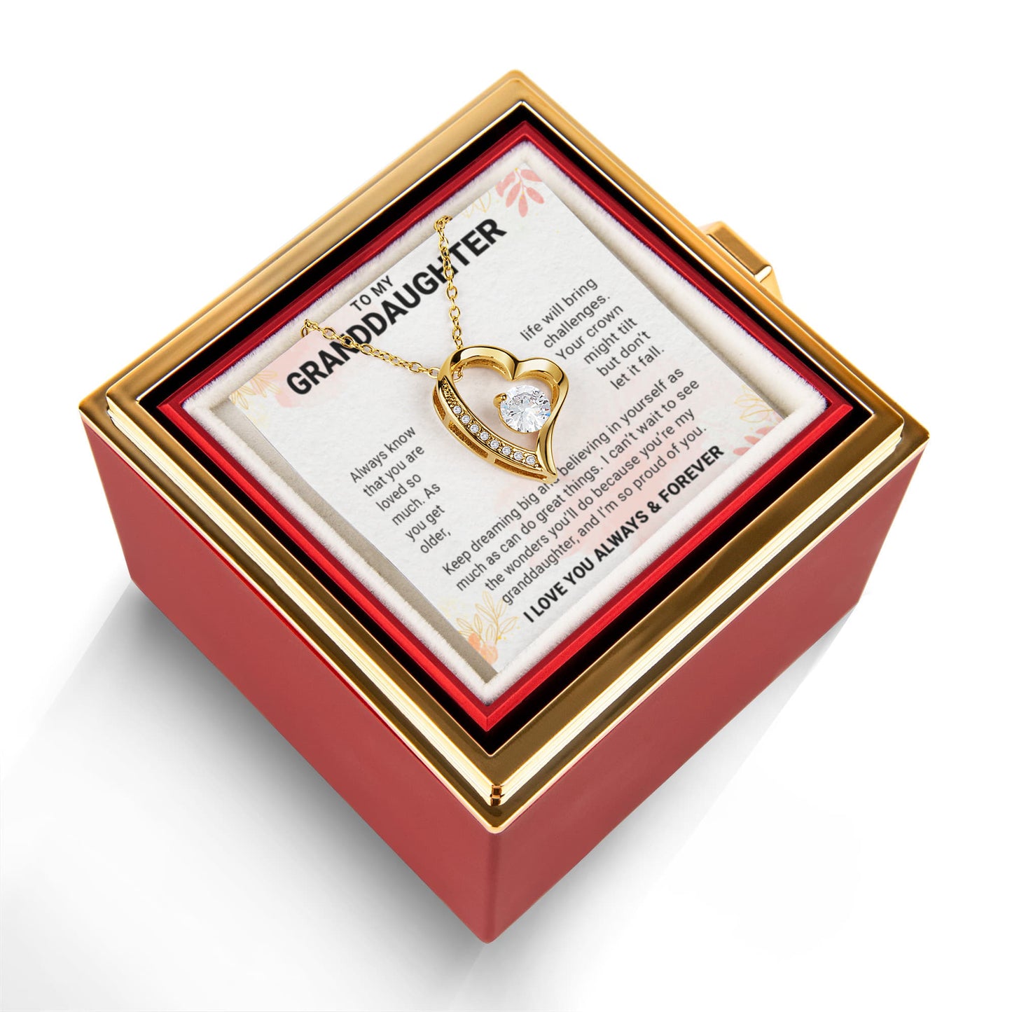 To a Wonderful Granddaughter - I Love You - Granddaughter Gifts From Grandpa