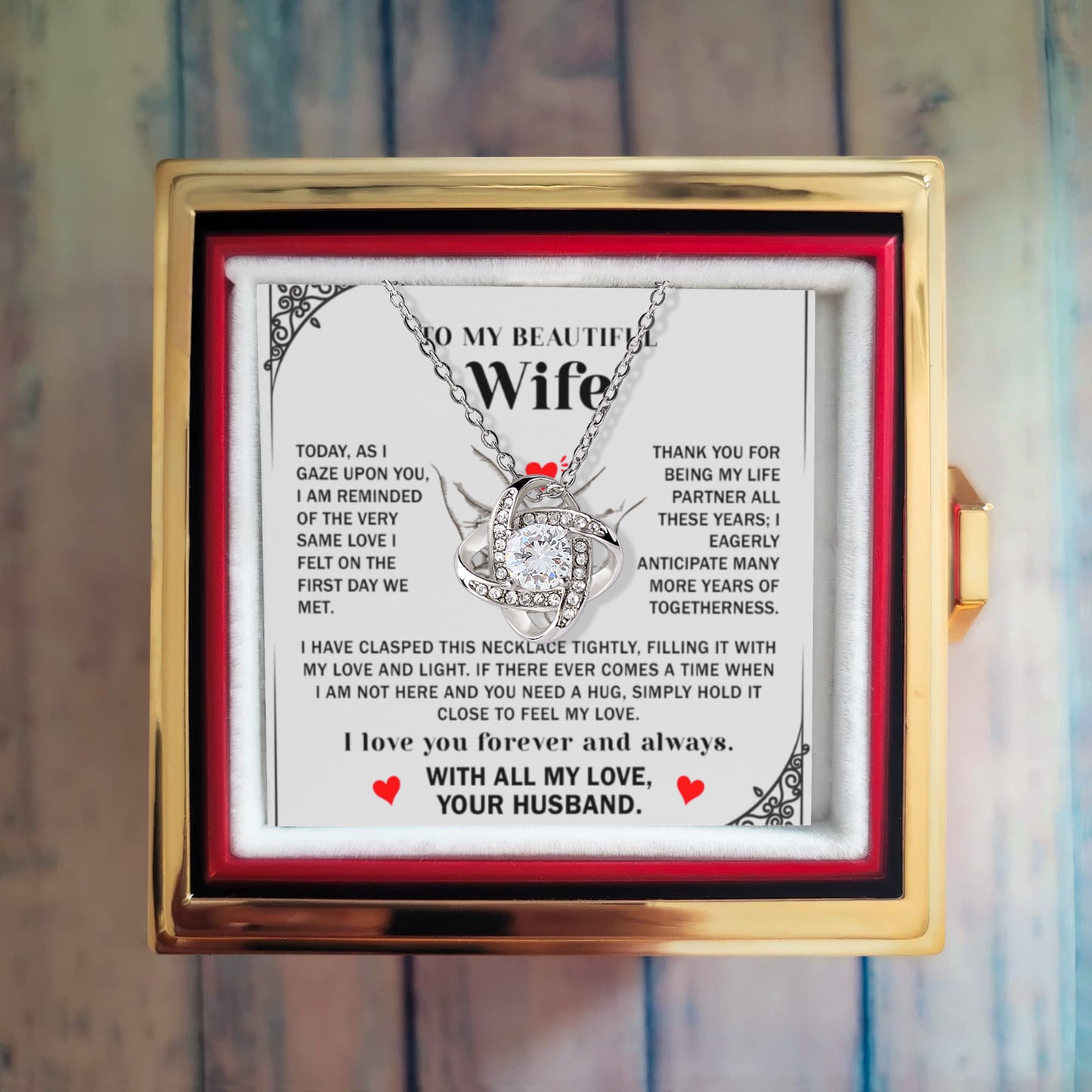 Jewelry to My Wife - the Best Thing That Ever Happened to Me, Valentine's Day Gifts