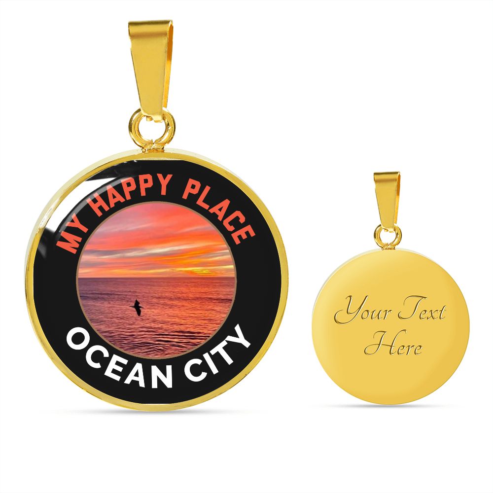 Ocean City Happy Place - Personalized High-Quality Jewelry - Perfect Keepsake