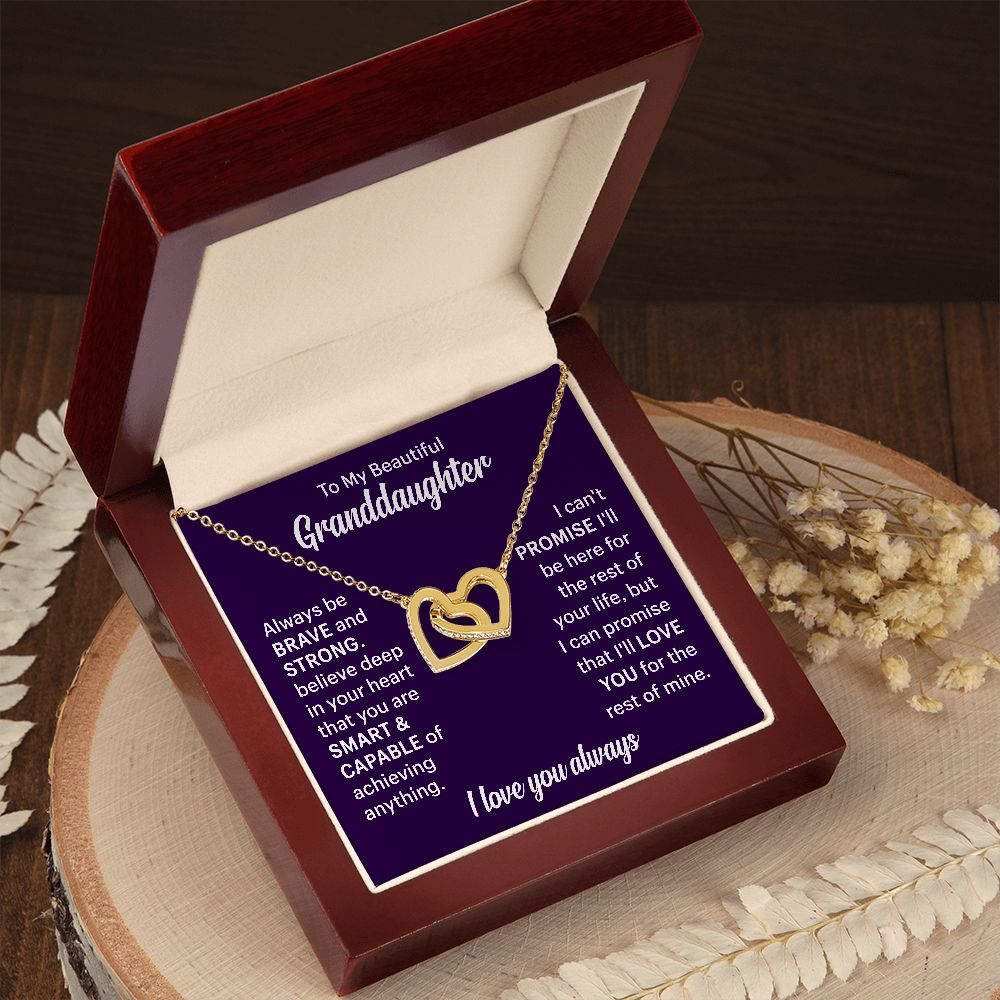 Interlocked Heart Necklace for Granddaughter