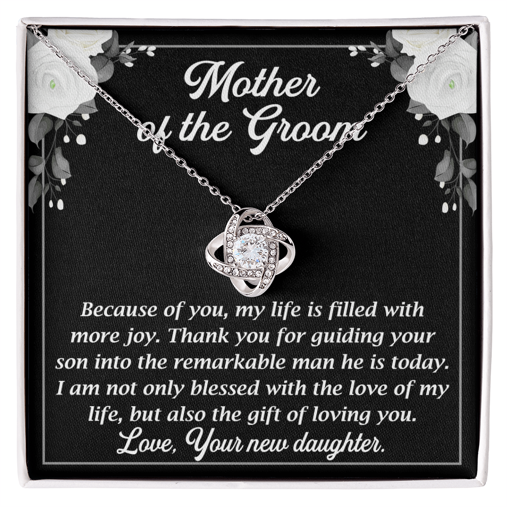 Necklace for mother's of the groom with Message Card and GIft boxNecklace for mother's of the groom with Message Card and GIft box