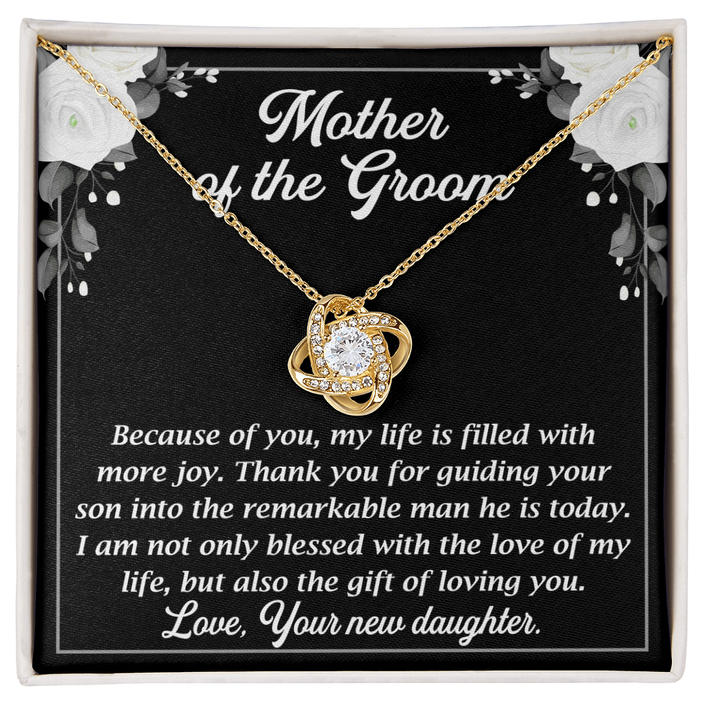 Necklace for mother's of the groom with Message Card and GIft boxNecklace for mother's of the groom with Message Card and GIft box